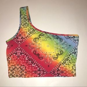 Rainbow Bandana Top